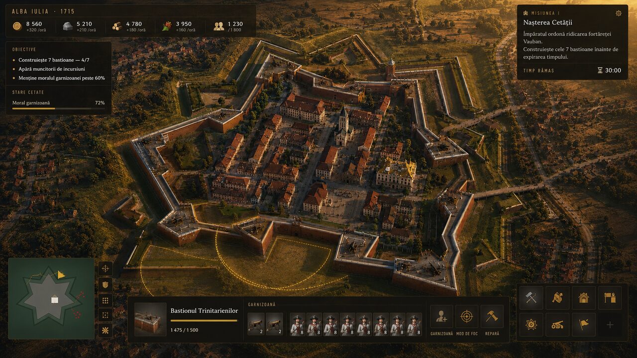 The Trinitarians' Bastion selected, garrison on the walls